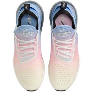Nike Pink and Blue Gradient Sneakers Sleek Design